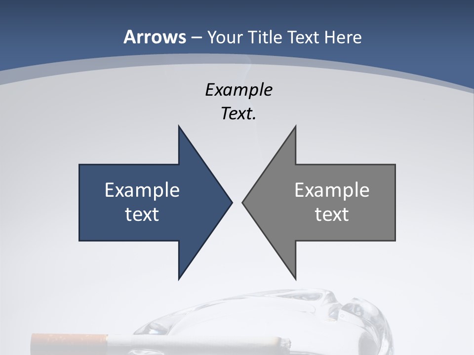 Tobacco Ashtray Stop PowerPoint Template