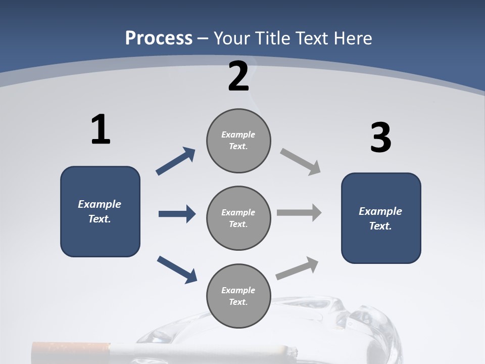 Tobacco Ashtray Stop PowerPoint Template