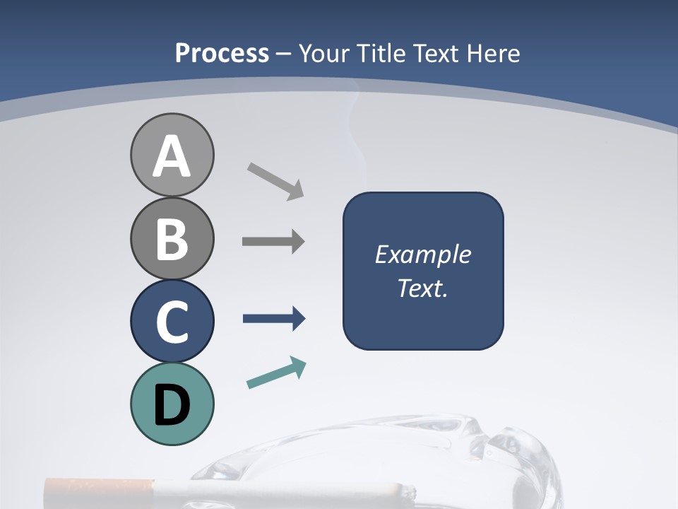 Tobacco Ashtray Stop PowerPoint Template
