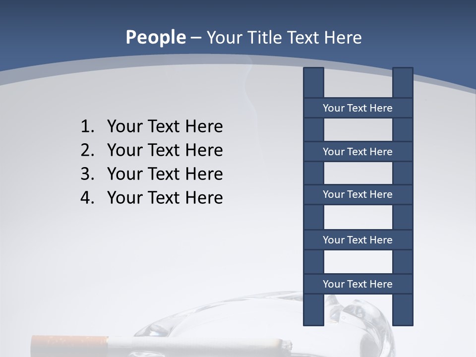 Tobacco Ashtray Stop PowerPoint Template