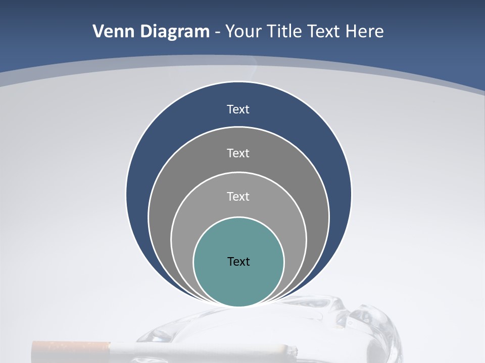 Tobacco Ashtray Stop PowerPoint Template