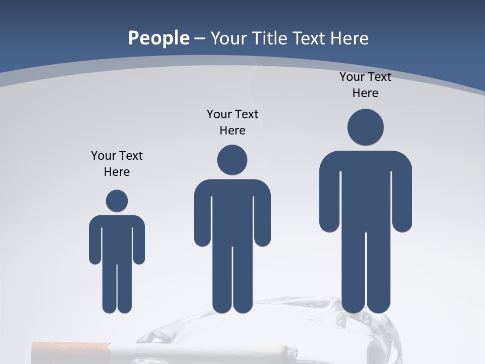 Tobacco Ashtray Stop PowerPoint Template