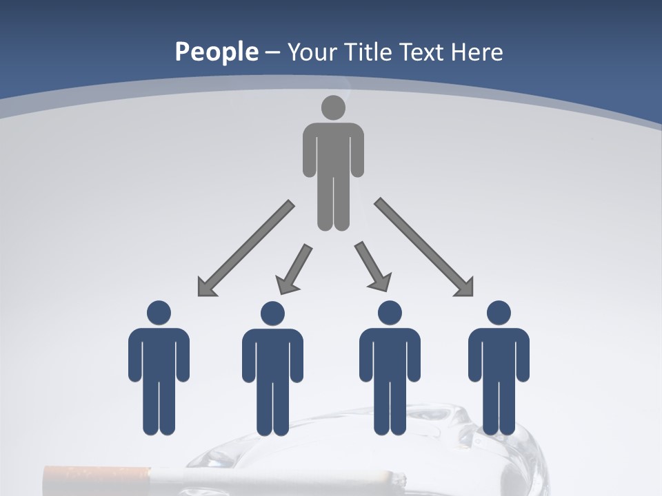 Tobacco Ashtray Stop PowerPoint Template