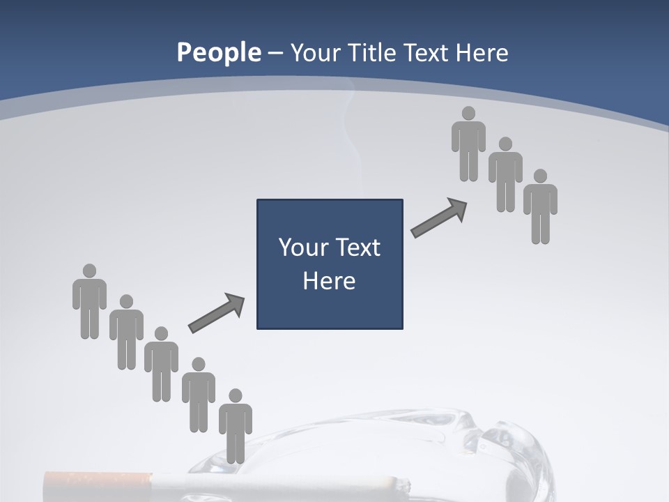 Tobacco Ashtray Stop PowerPoint Template