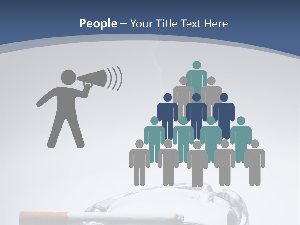 Tobacco Ashtray Stop PowerPoint Template