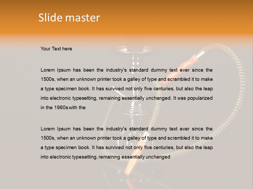 Object Calm Mouthpiece PowerPoint Template