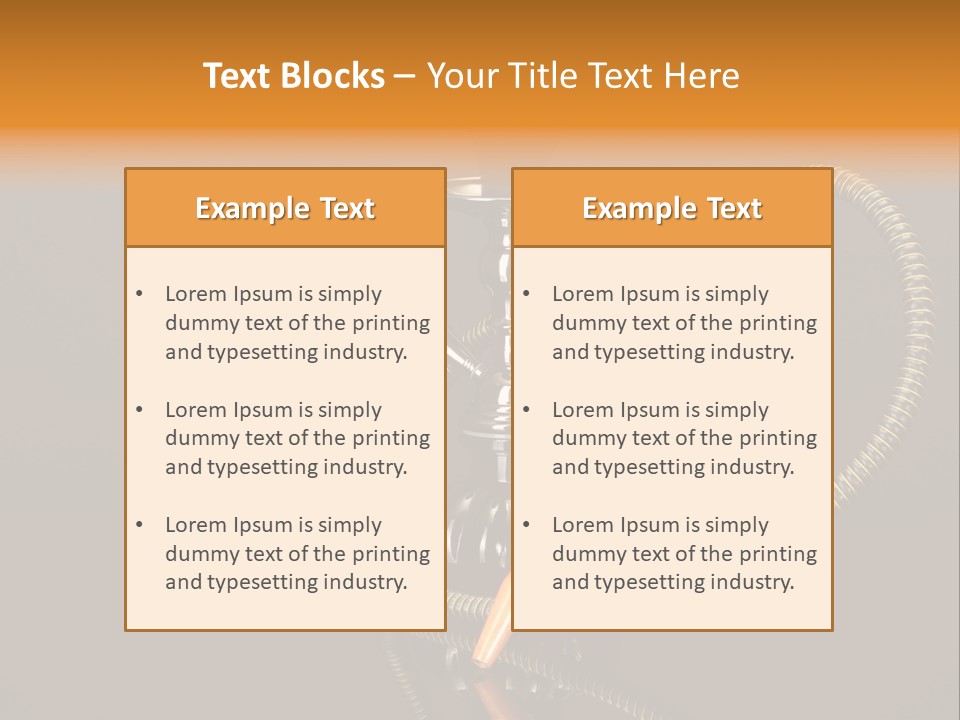 Object Calm Mouthpiece PowerPoint Template