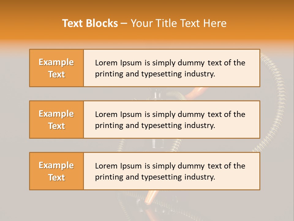 Object Calm Mouthpiece PowerPoint Template