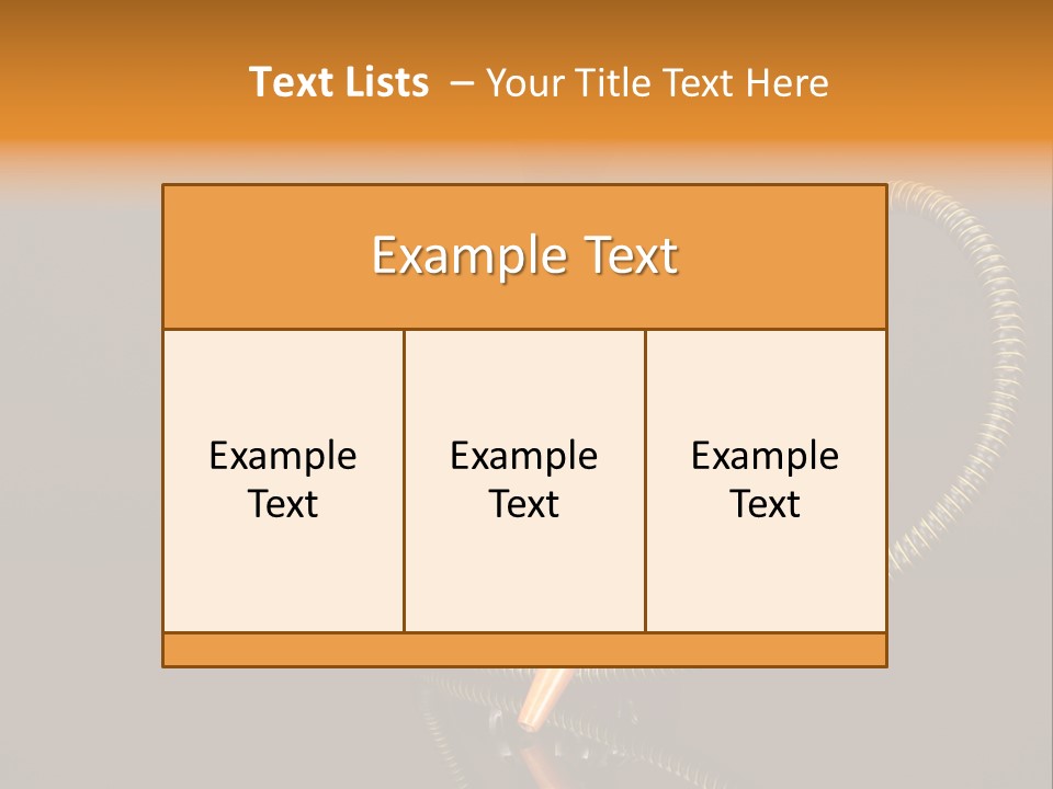 Object Calm Mouthpiece PowerPoint Template