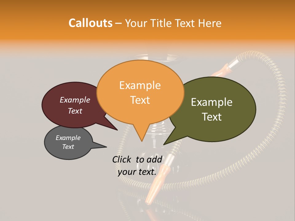Object Calm Mouthpiece PowerPoint Template