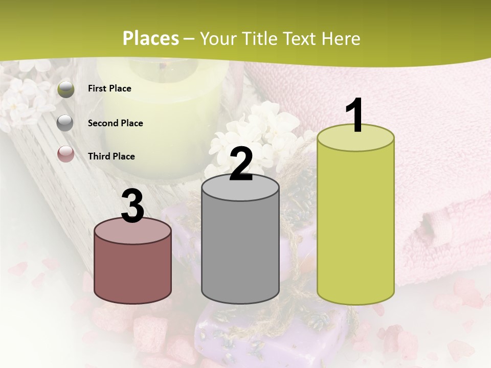Treatment Relaxation Candles PowerPoint Template
