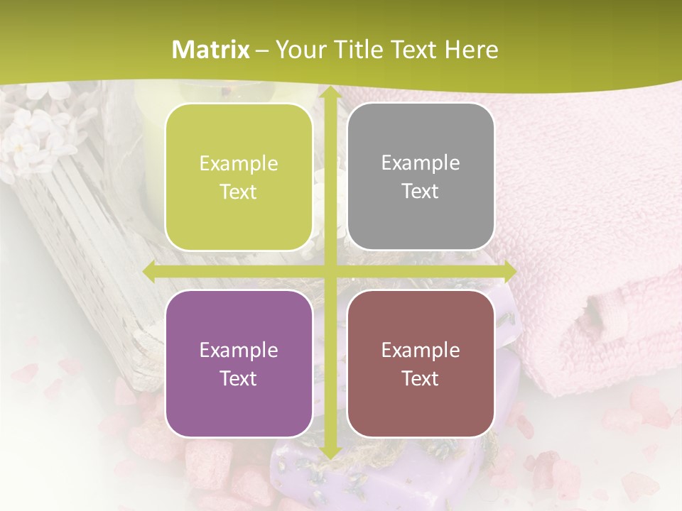 Treatment Relaxation Candles PowerPoint Template