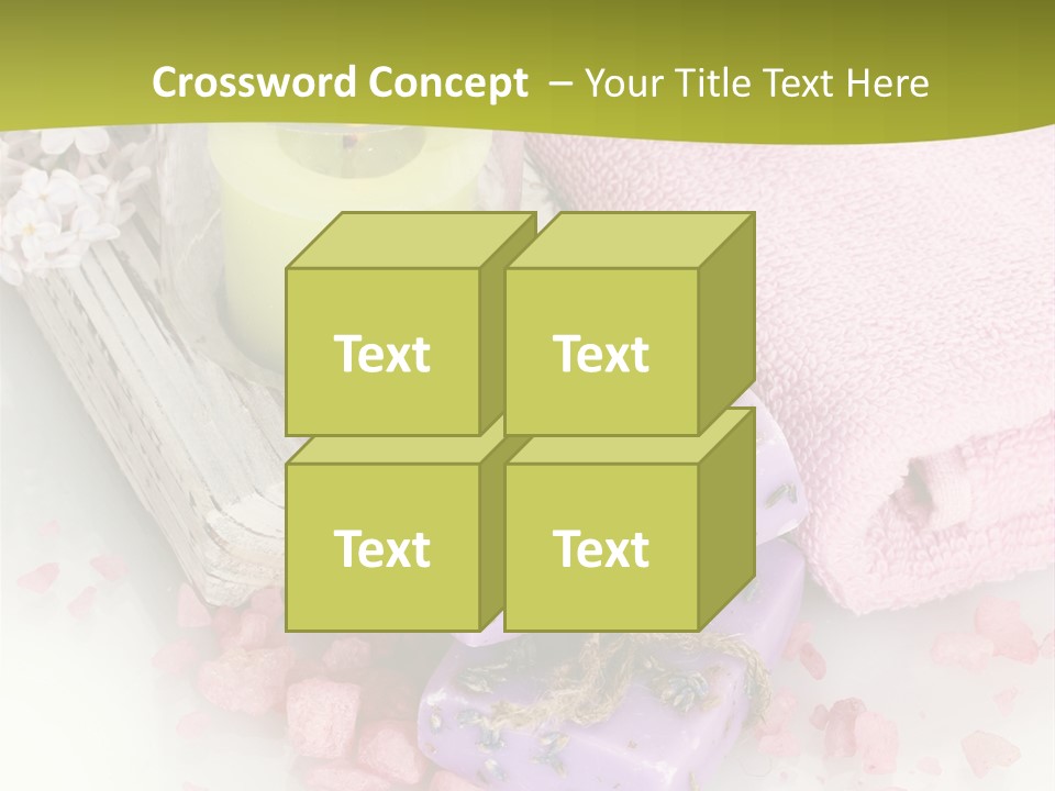 Treatment Relaxation Candles PowerPoint Template