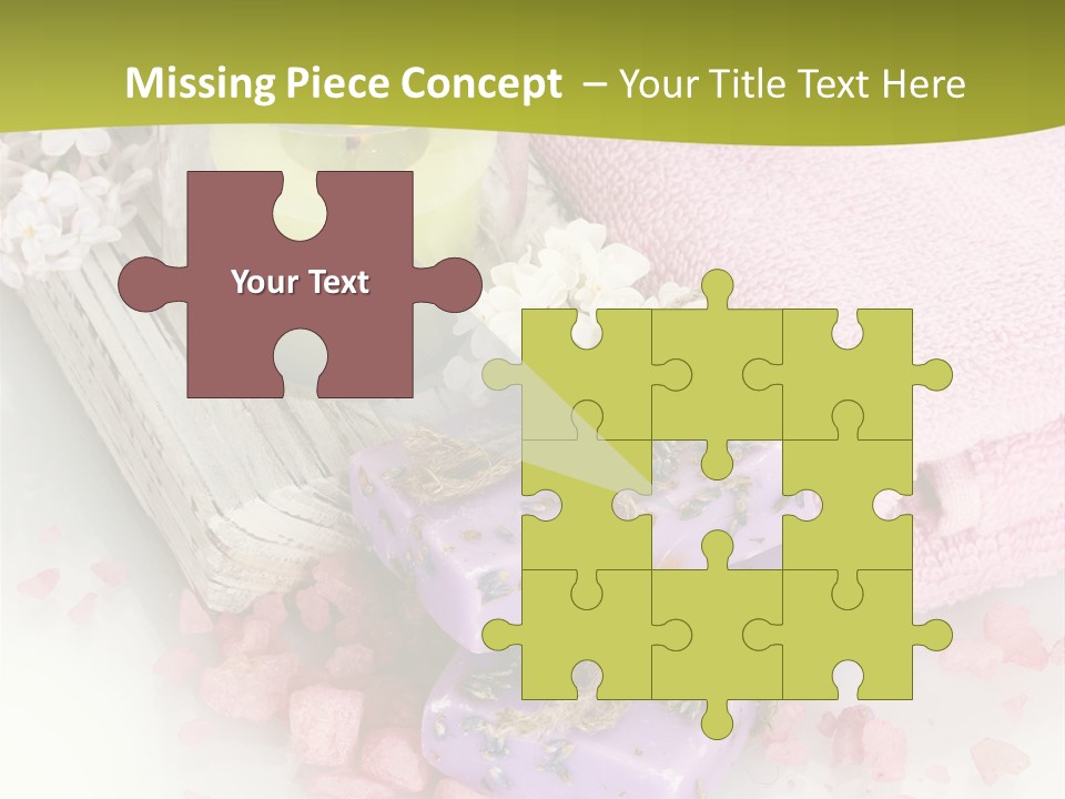 Treatment Relaxation Candles PowerPoint Template