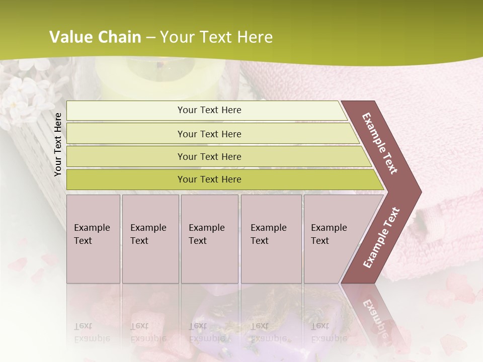 Treatment Relaxation Candles PowerPoint Template