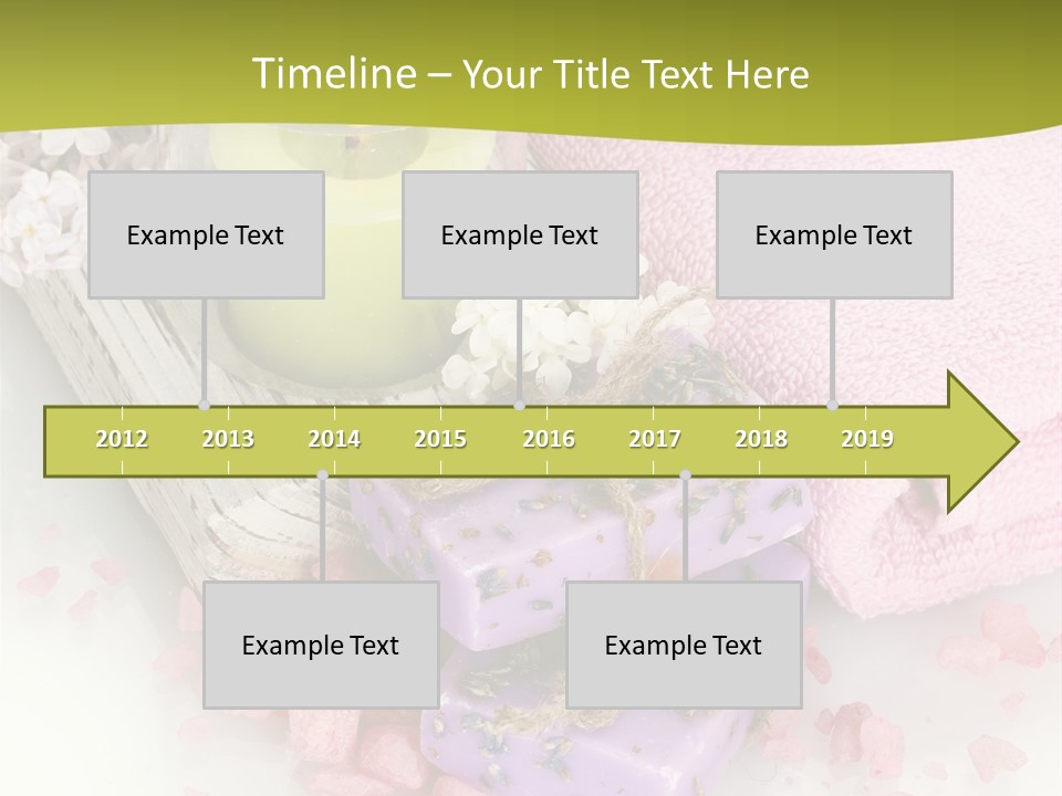 Treatment Relaxation Candles PowerPoint Template