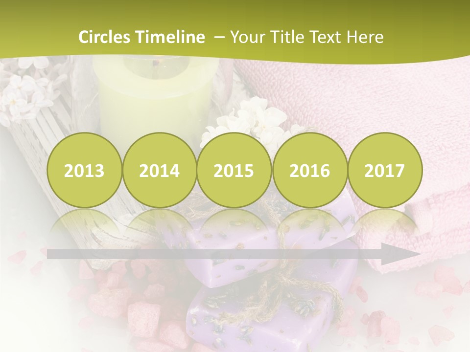 Treatment Relaxation Candles PowerPoint Template