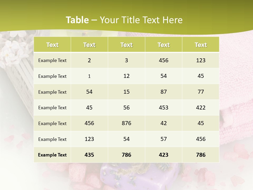 Treatment Relaxation Candles PowerPoint Template