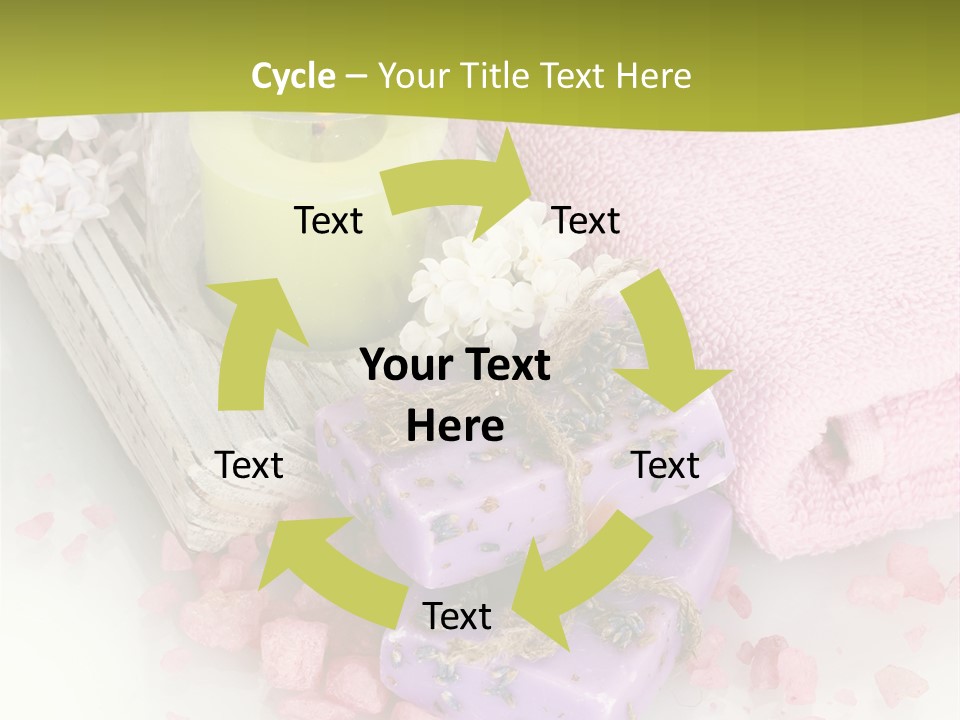 Treatment Relaxation Candles PowerPoint Template