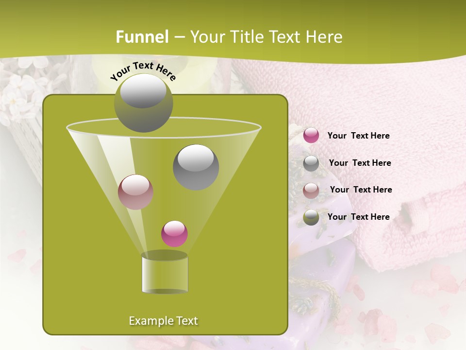 Treatment Relaxation Candles PowerPoint Template