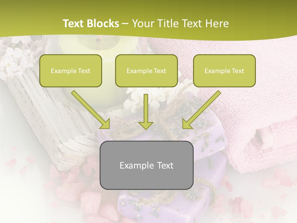 Treatment Relaxation Candles PowerPoint Template