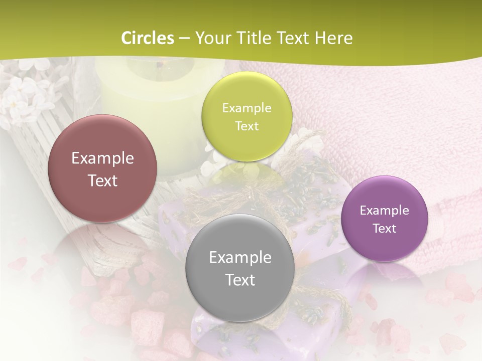 Treatment Relaxation Candles PowerPoint Template