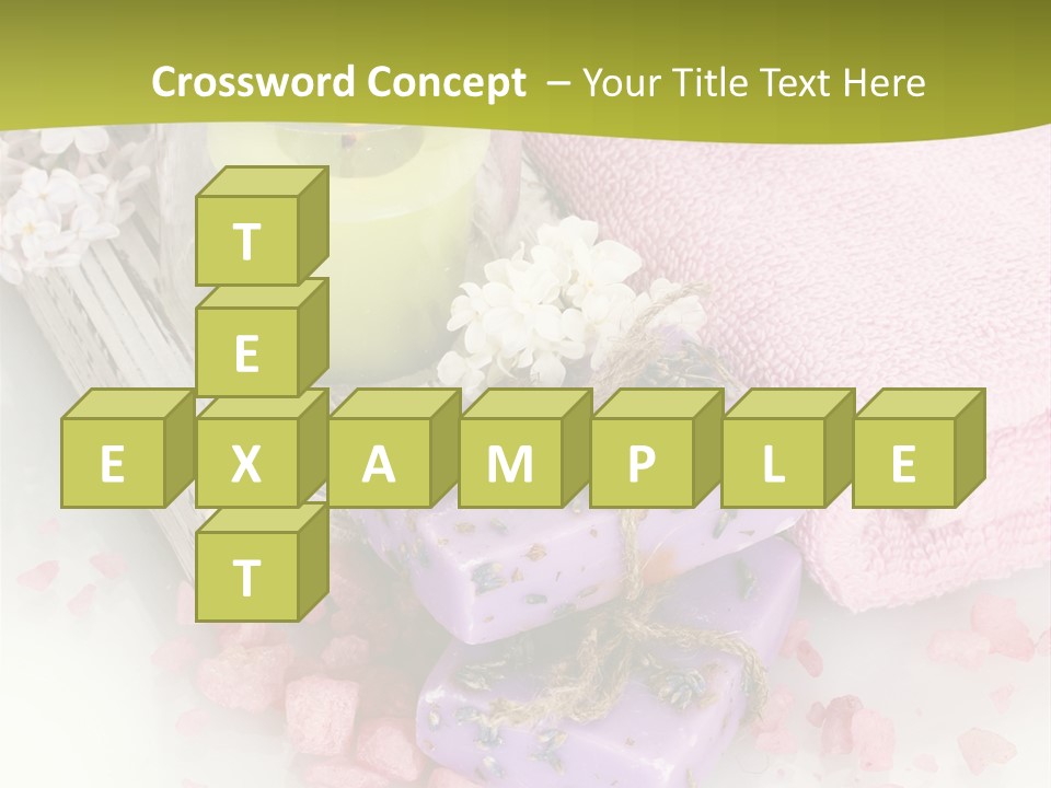 Treatment Relaxation Candles PowerPoint Template