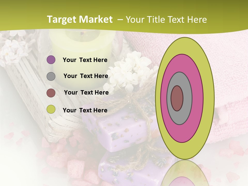 Treatment Relaxation Candles PowerPoint Template