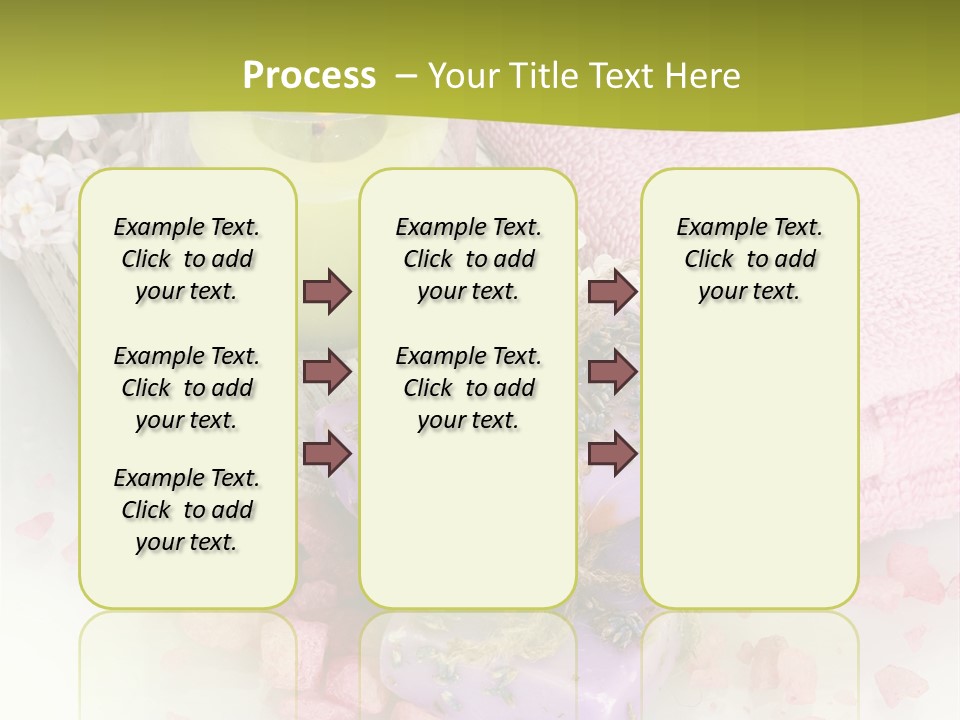 Treatment Relaxation Candles PowerPoint Template