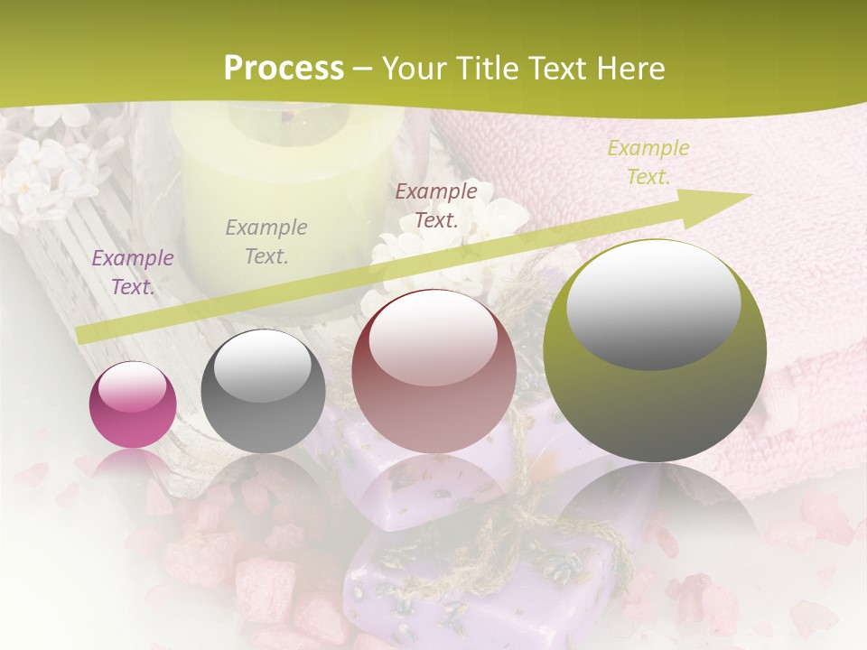 Treatment Relaxation Candles PowerPoint Template