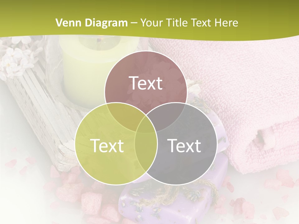 Treatment Relaxation Candles PowerPoint Template