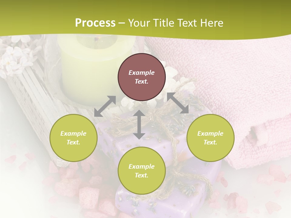Treatment Relaxation Candles PowerPoint Template