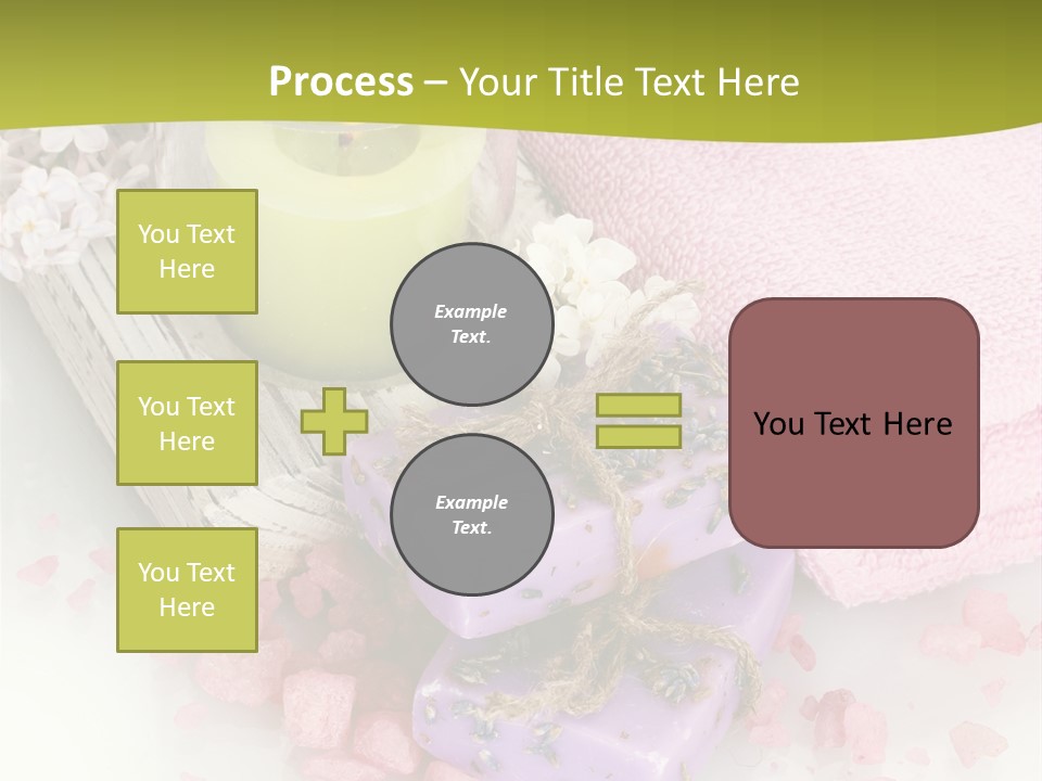Treatment Relaxation Candles PowerPoint Template