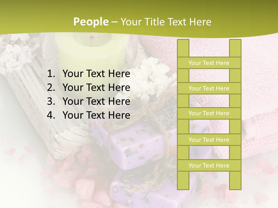 Treatment Relaxation Candles PowerPoint Template