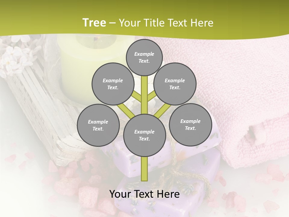 Treatment Relaxation Candles PowerPoint Template