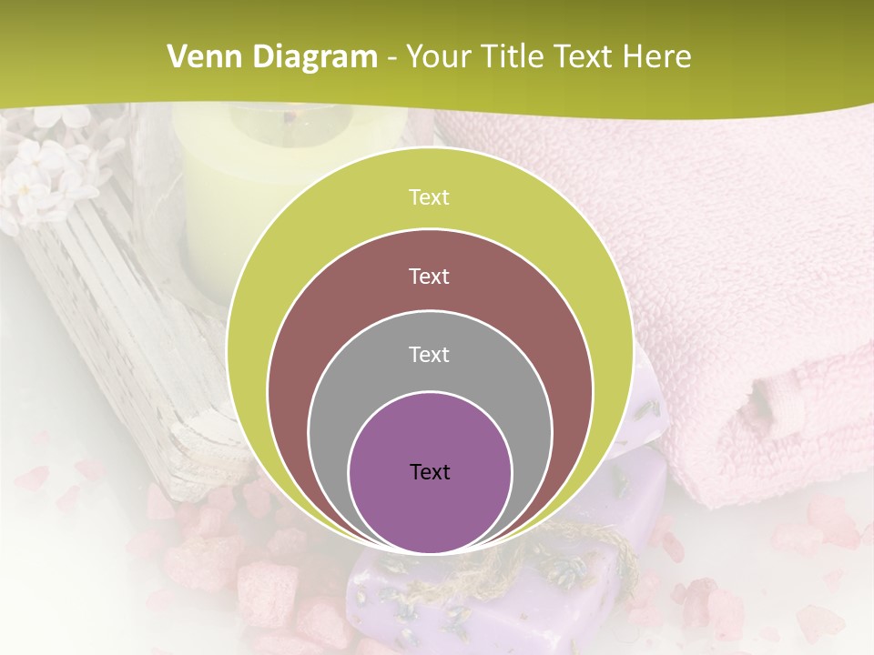 Treatment Relaxation Candles PowerPoint Template