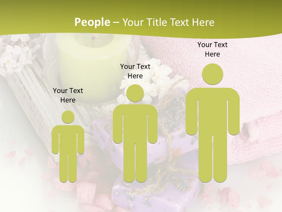 Treatment Relaxation Candles PowerPoint Template