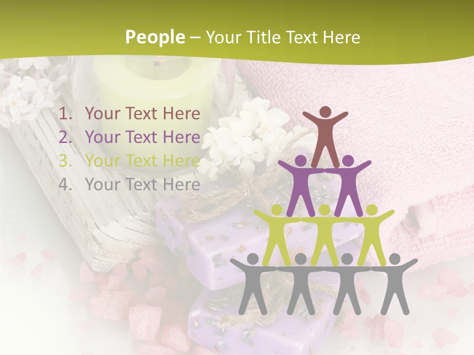 Treatment Relaxation Candles PowerPoint Template