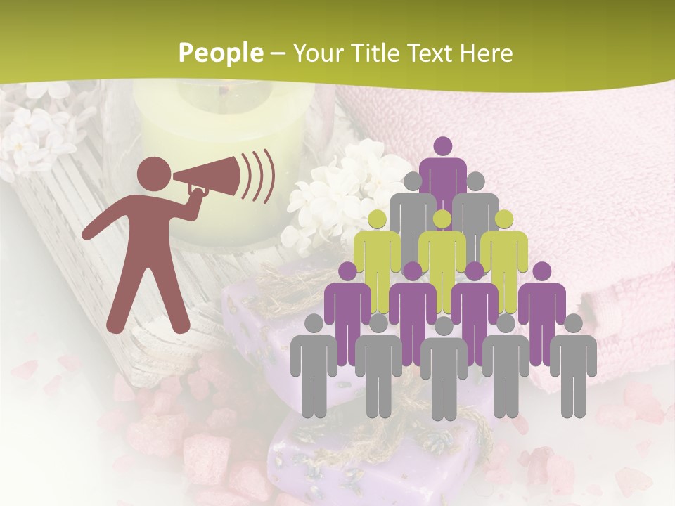 Treatment Relaxation Candles PowerPoint Template