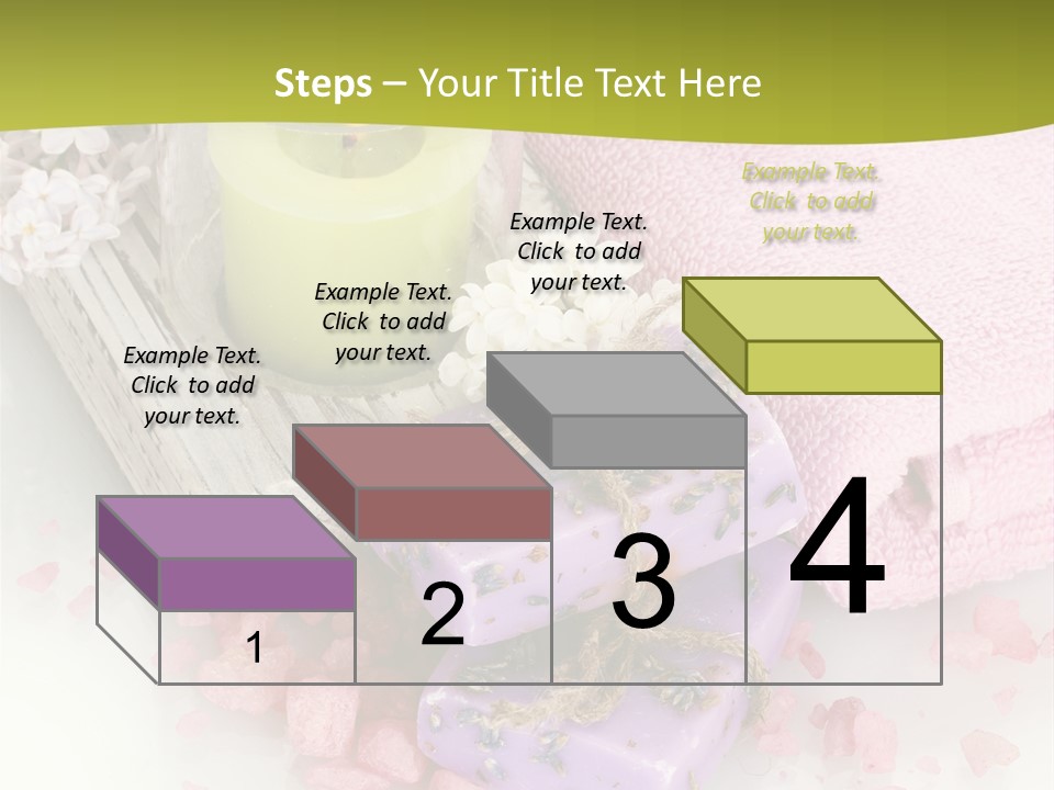Treatment Relaxation Candles PowerPoint Template