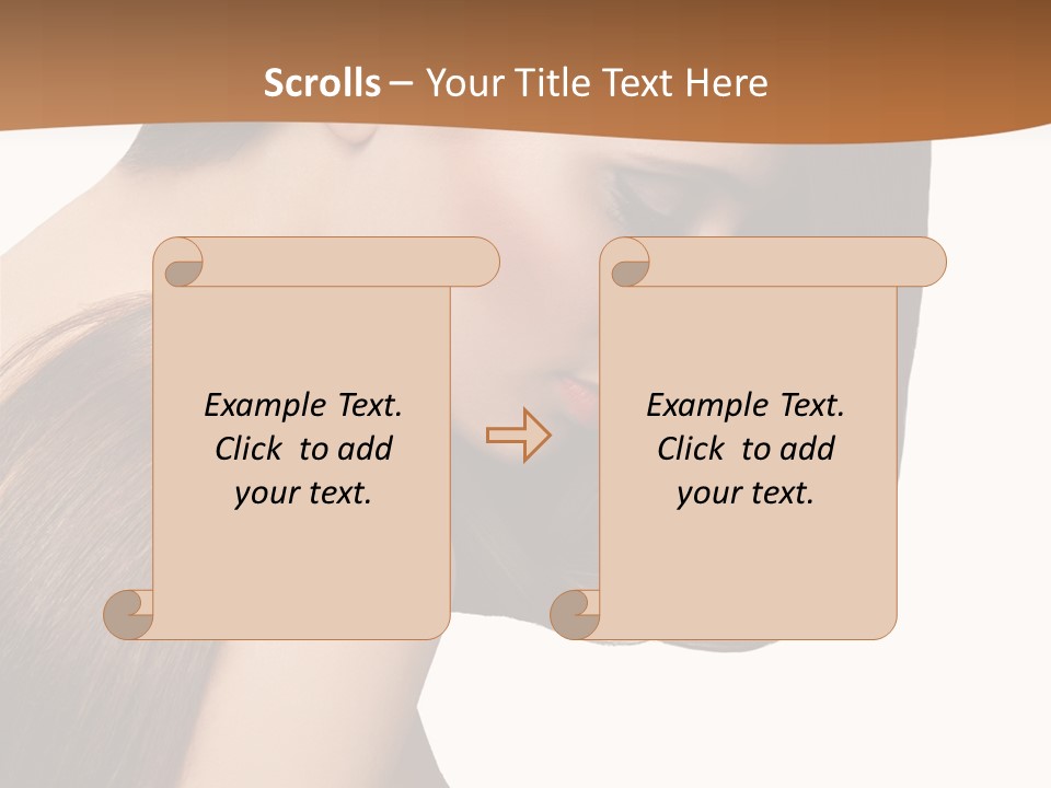 Cosmetic Shiny Girl PowerPoint Template