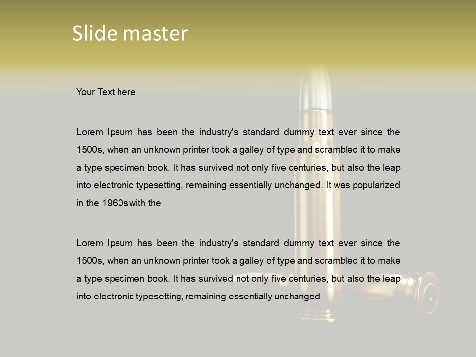 Isolated Shooting Shell PowerPoint Template