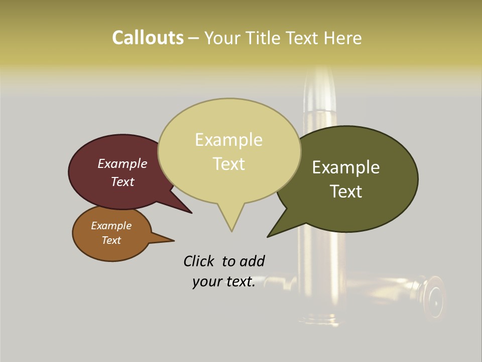 Isolated Shooting Shell PowerPoint Template