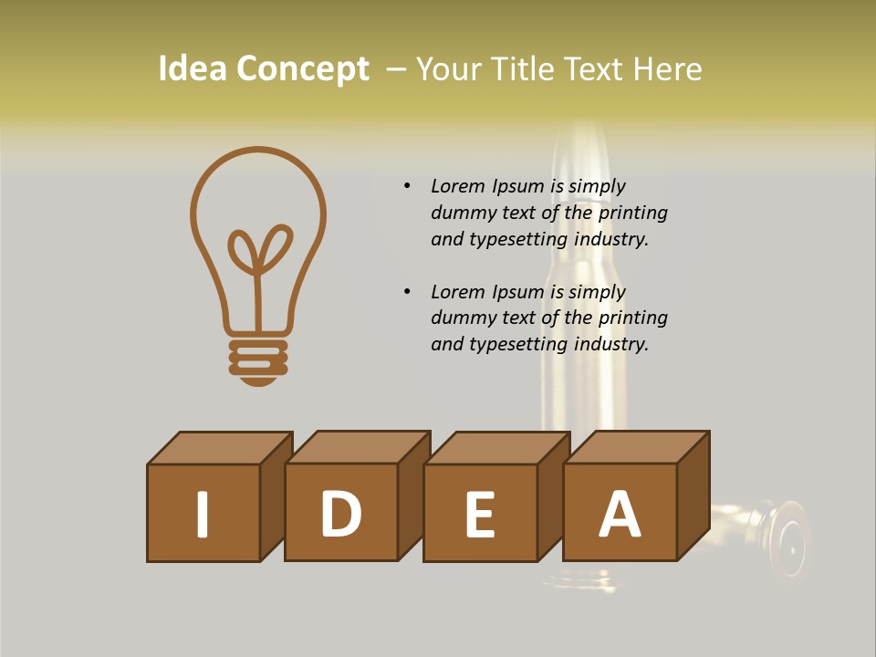 Isolated Shooting Shell PowerPoint Template