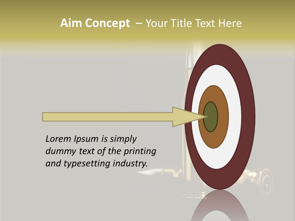 Isolated Shooting Shell PowerPoint Template