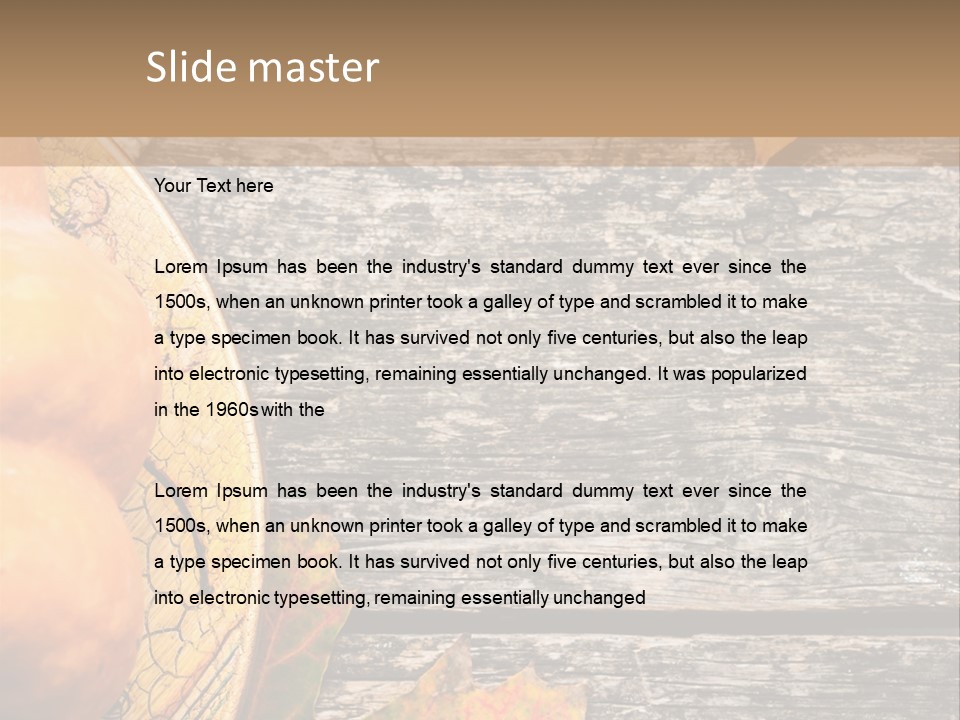 Red Wooden Crop PowerPoint Template