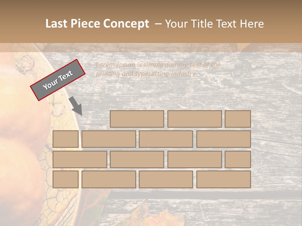 Red Wooden Crop PowerPoint Template