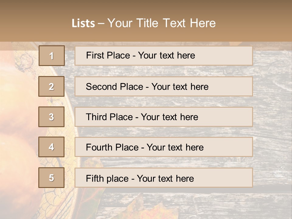 Red Wooden Crop PowerPoint Template