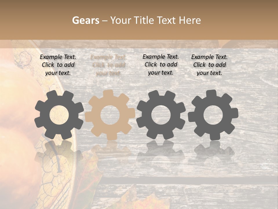 Red Wooden Crop PowerPoint Template