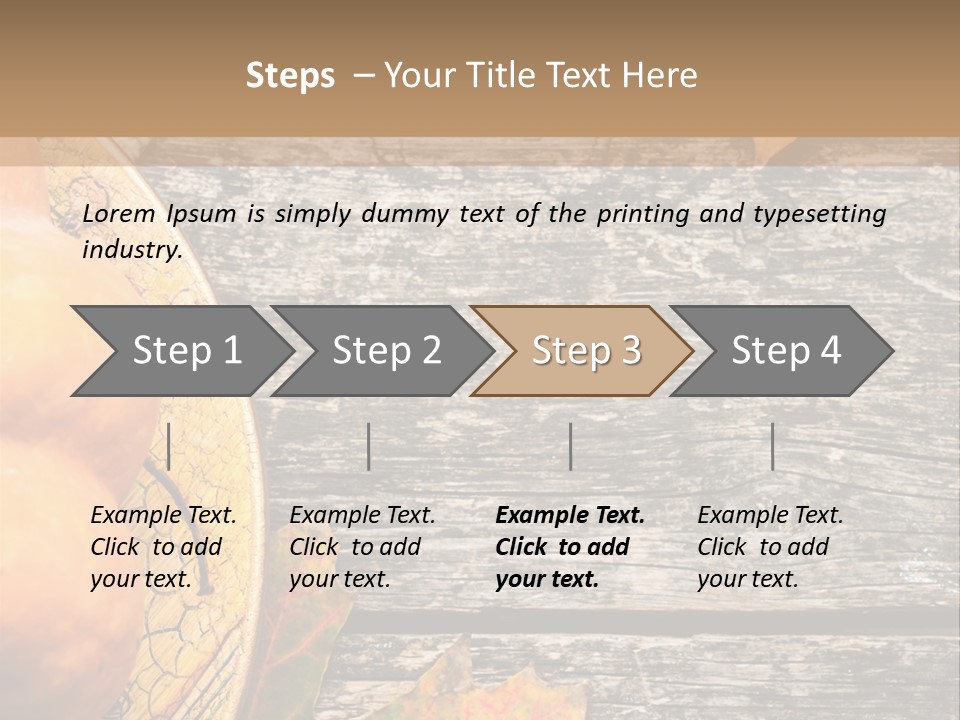 Red Wooden Crop PowerPoint Template